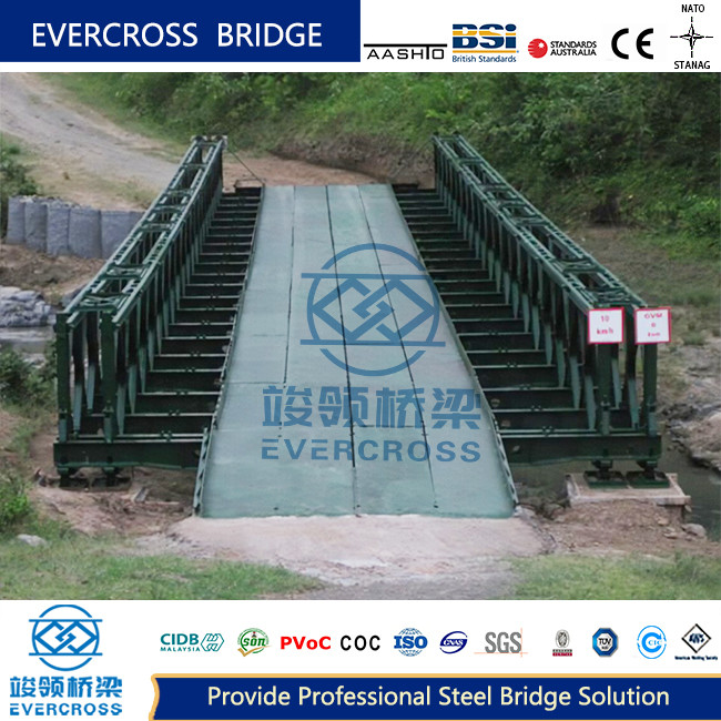 Bridge Temporary Steel Bailey Bridge CB100 Custom Steel Bridge