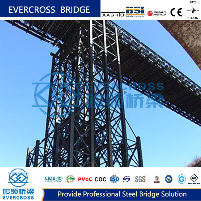 Heavy Loading Bailey Bridge Pier For Portable Steel Bridge