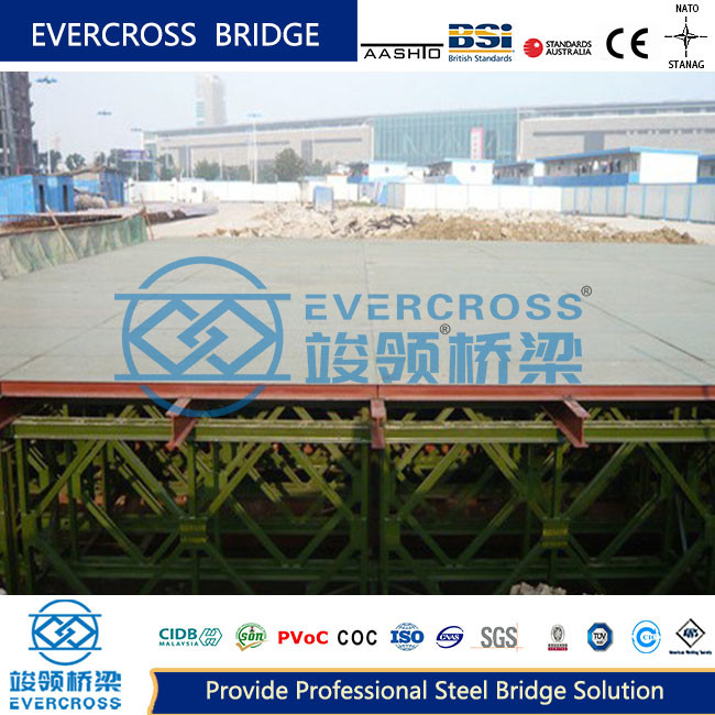Large Span Steel Bridge Bailey Type Platform With Long Life