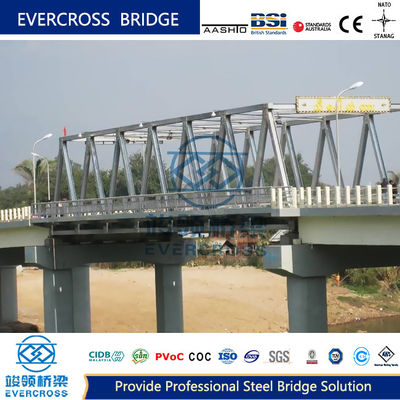 Economic Steel Truss Bridge Structural Steel Bridge With Double Lanes
