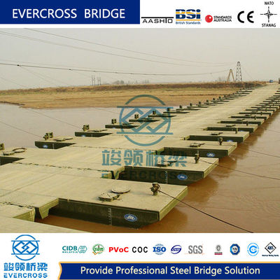Footwalk Floating Pontoon Bridge Custom Portable Steel Bridges