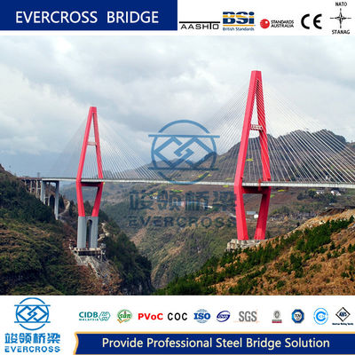 Customized Cable Stayed Steel Frame Bridge Big Loading Capacity