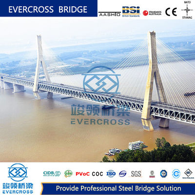 Prefabricated Steel Truss Bridge Simple Beam Bridge Large Span
