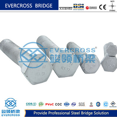 AS/NZS1252 Hot Galvanized High Strength Structural Bolt untuk Jembatan Bailey Hidup Panjang
