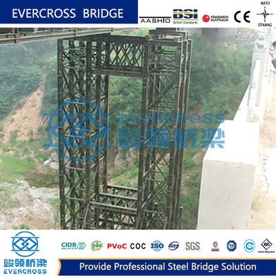 Prefab Custom Large Span Steel Structure Portable Bailey Bridge Pier For Sale