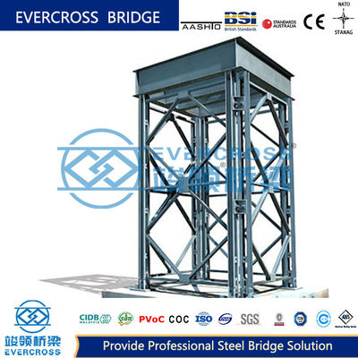 Large Load Bailey Bridge Pier With Long Life Painted Surface