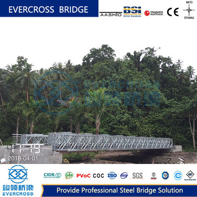China Military Prefabricated Compact Bailey Bridge Q355B / Q235B Universal Manufacturer