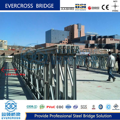 Modular Truss Steel Structures Bailey Type Bridge Strong Sturdy