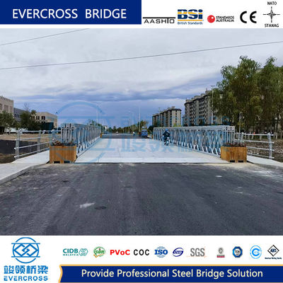 HD200 High Strength Temporary Prefabricated Car And Pedestrian Steel Bailey Bridge