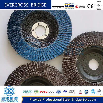 Oem 60 Grit Flap Disc Calcined Bladed Polishing Wheel 100mm Size Polished Rust