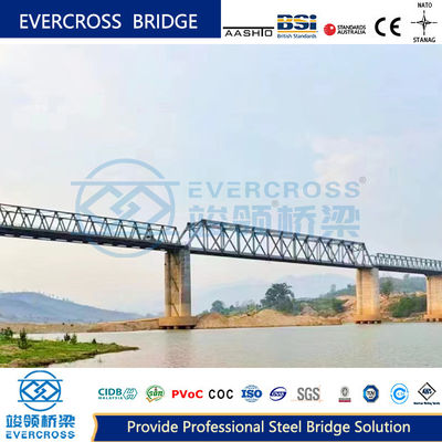 Efficient Construction Process Steel Truss Bridge For Railway Transportation