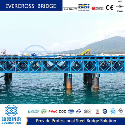 S355/S460/Gr 55c/Gr350/Gr50/Gr65/GB355/460 Steel Trestle Bridge For Fast Construction