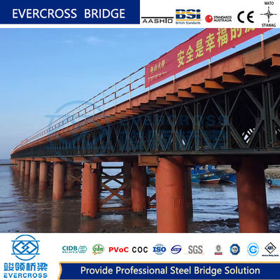 Temporary Steel Trestle Bridge For Fast Cross-Sea Bridge Construction S355/ S460/Gr 55c/Gr350/Gr50/Gr65/GB355/460