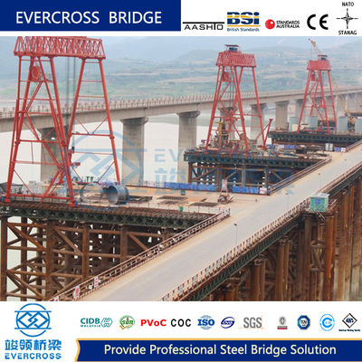 Fast Construction Temporary Bridge Steel Trestle Bridge For Cross Sea Bridge Construction