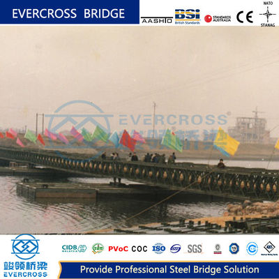 Special Equipment Bailey Pontoon Floating Bridge With Light Weight For Convenient