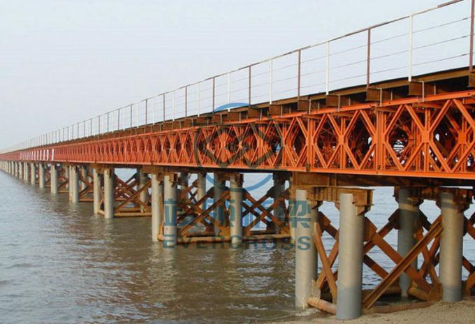 S355JR Steel Bailey Bridge Reinforcement Compact Bailey Bridge ODM