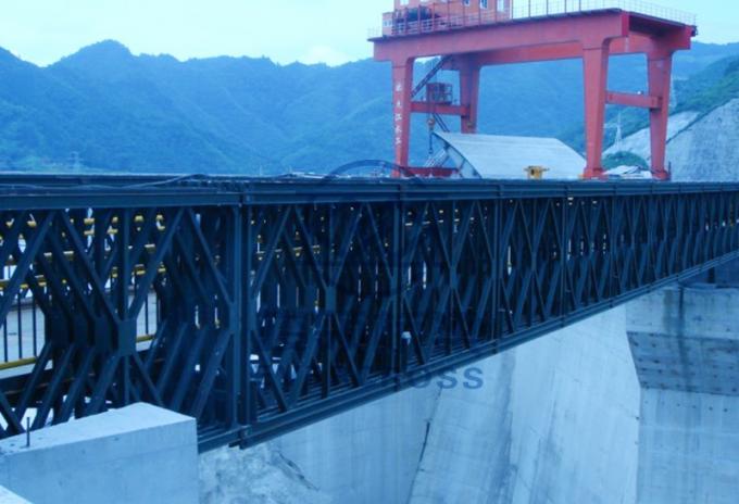 Prefabricated Steel Bailey Bridge Single Design Load Long Life COC ...