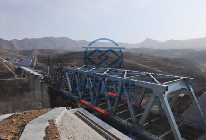 Bailey Steel Truss Bridge Single Lane Customized For Ferry Assembly