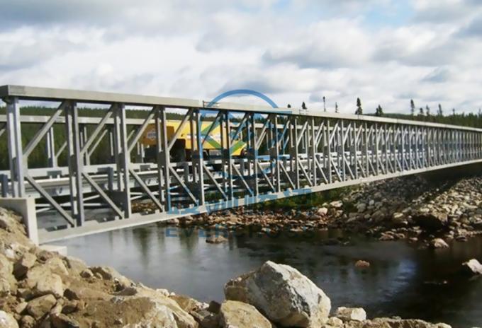 OEM Modular Steel Bridge System Load Capacity Steel Truss Design