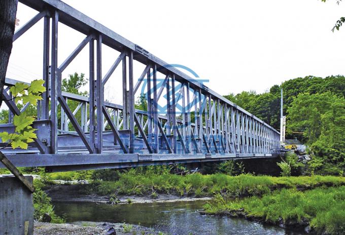 Fast Installed Modular Steel Bridge Double Lane Prefabricated Truss Bridge