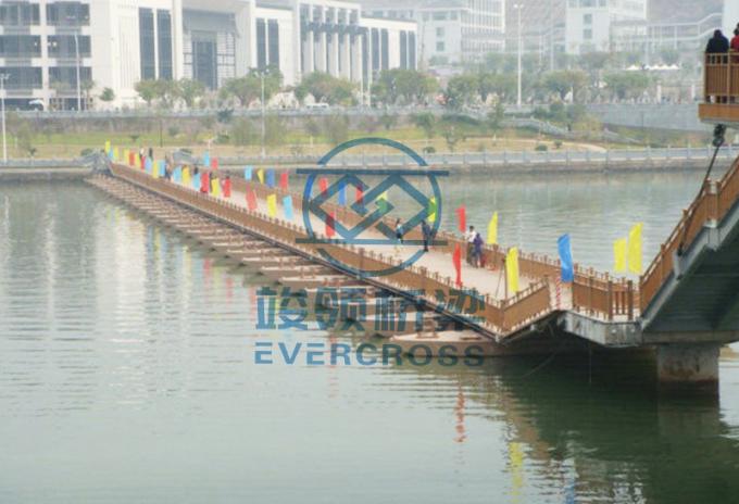 OEM Floating Pontoon Bridge Portable Steel Bridge For Pedestrian