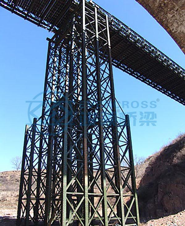 Heavy Loading Bailey Bridge Pier For Portable Steel Bridge