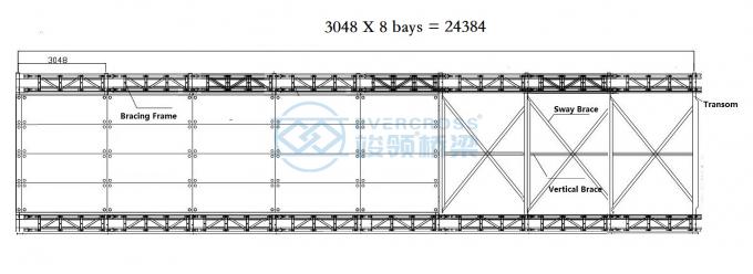 Compact 200 Military Bailey Steel Bridge Structure Double Rows Single ...