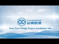 GB Q355B Large Span Steel Truss Bridge For Railway Steel Bridge WIth Long Life