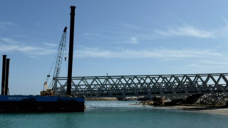 large span prefabricated modular steel bridge